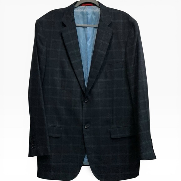 Isaia Other - Isaia Napoli 120s Wool Windowpane Blazer Italy 58L / US 48L Luxury Sport Jacket